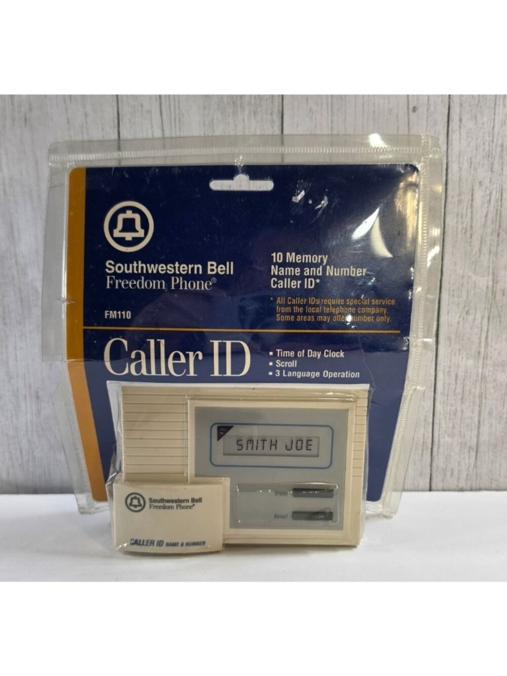 NOS SOUTHWESTERN BELL FREEDOM PHONE CALLER ID DISPLAY MACHINE 10 MEMORY FM110